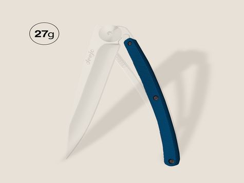 Griff in Aluminium blau, für Deejo 27GR