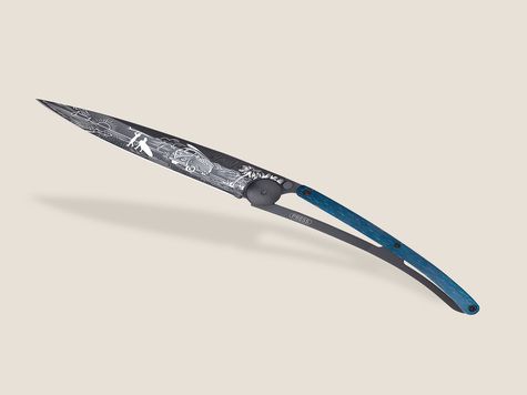 Deejo 37g, Blaues Buchenholz / Van Life