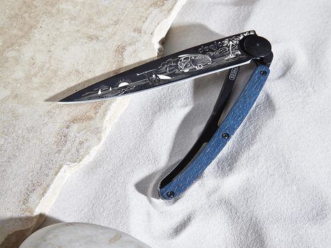 Deejo 37g, Blaues Buchenholz / Van Life