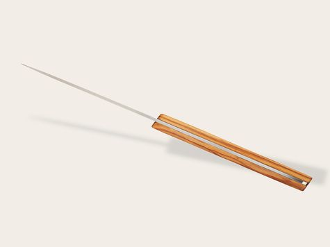 6 Deejo Tafelmesser Prestige Serrated, Olivenholz