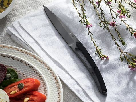 6 Deejo Tafelmesser Prestige Serrated, Ebenholz