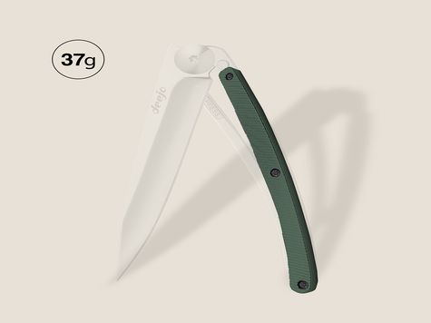 Griff in Aluminium khaki, für Deejo 37GR